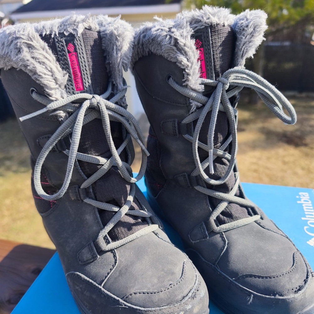 Columbia Women Gray Winter Boots